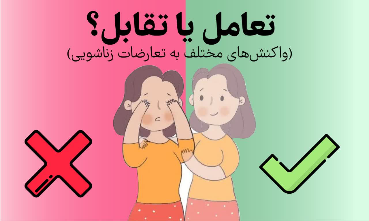 تعامل یا تقابل؟ (واکنش‌های مختلف به تعارضات زناشویی)